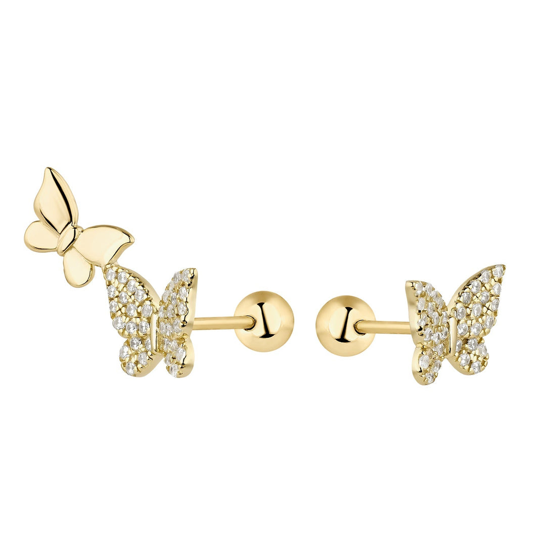 PENDIENTES ASIMÉTRICOS BUTTERFLIES