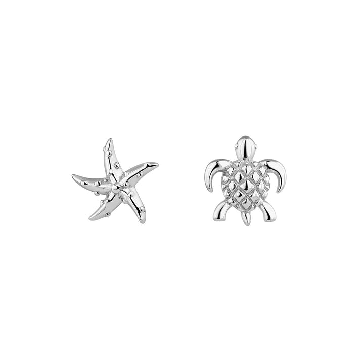 PENDIENTES ASIMÉTRICOS DE PLATA PACIFICO
