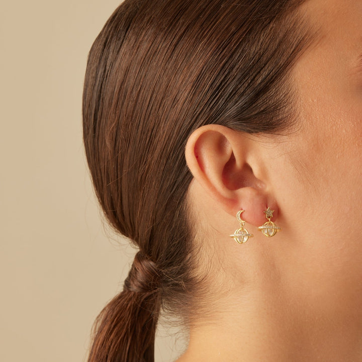 PENDIENTES ASIMÉTRICOS TOVE MOON-STAR