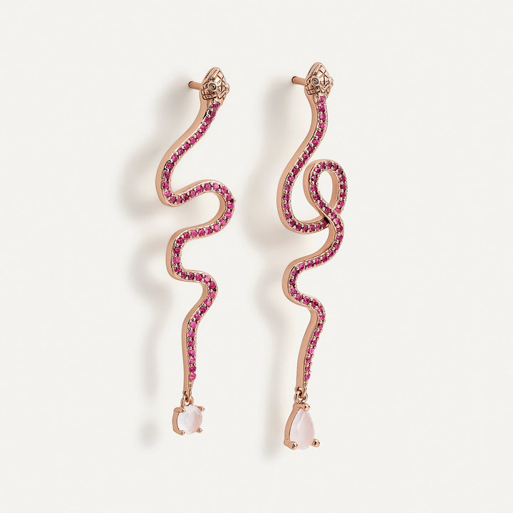 PENDIENTES ASIMÉTRICOS ROSÉE PITHÓN
