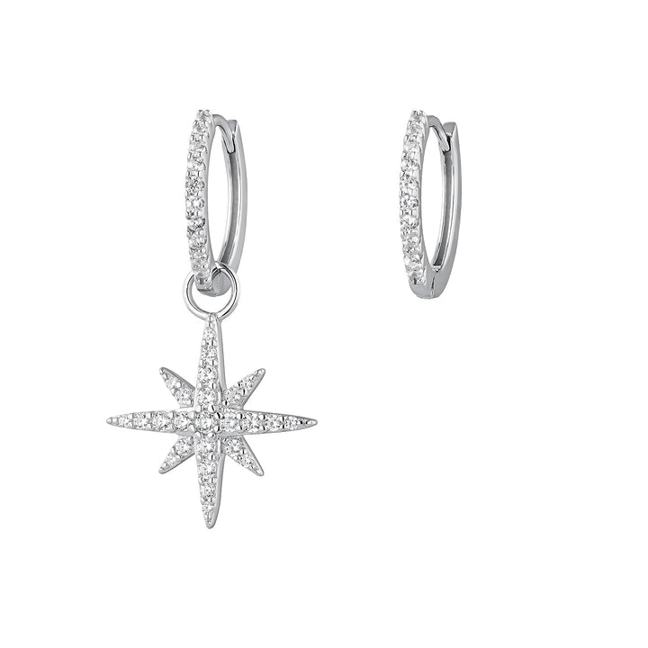 PENDIENTES ASIMÉTRICOS DE PLATA NURU