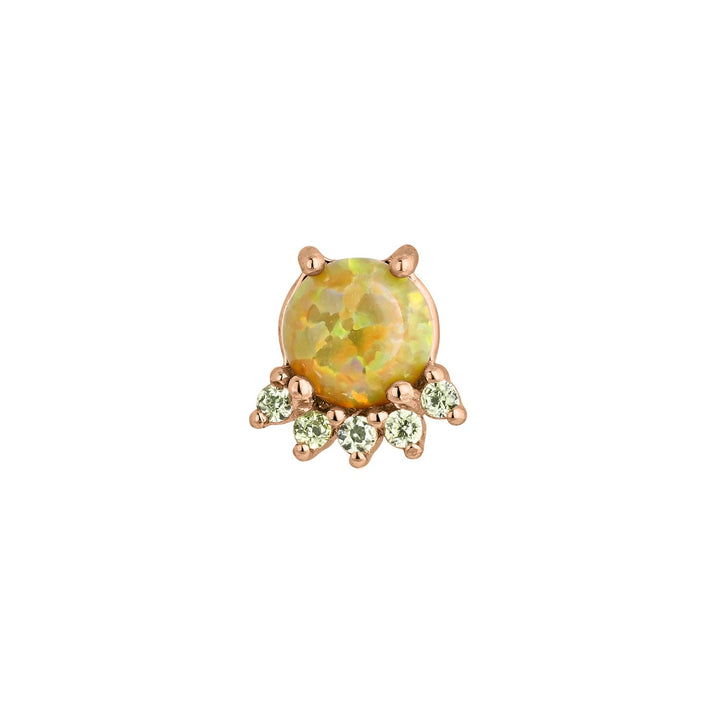 PENDIENTE PIERCING TRAGUS ORO ROSA CALEDONIA