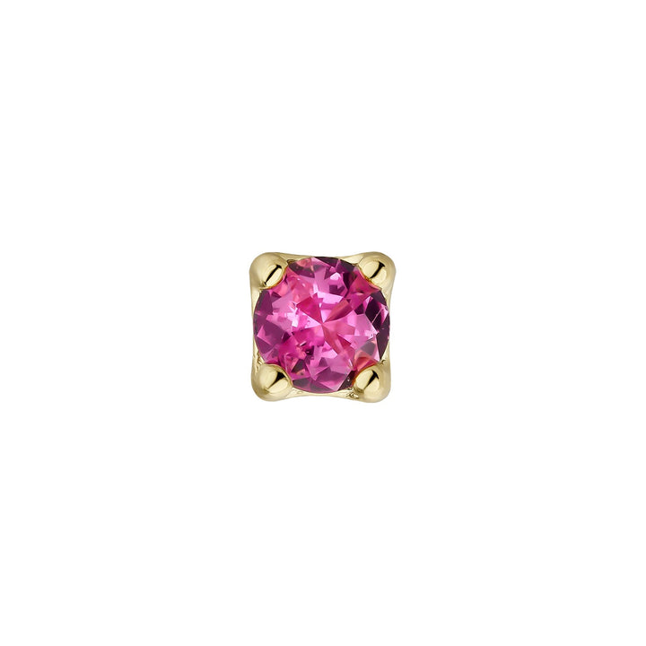 PENDIENTE PIERCING ORO AMARILLO CORUNDUM LUZ