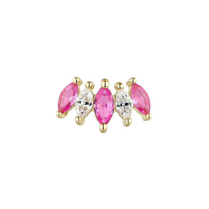 PENDIENTE PIERCING ORO AMARILLO LILI