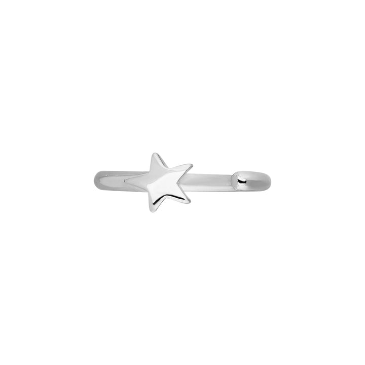 PENDIENTE PIERCING ARO DE PLATA STAR-MINIMALIST