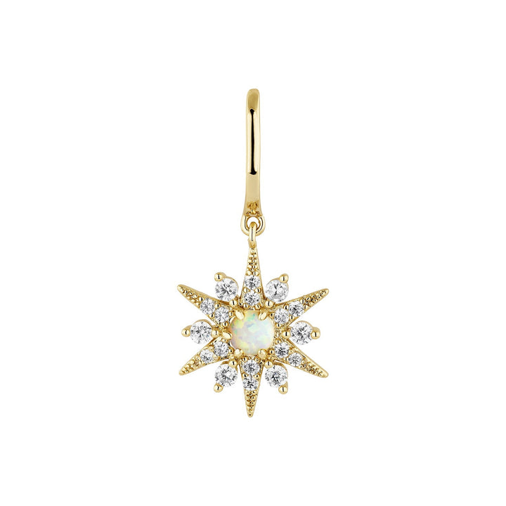 PENDIENTE PIERCING ARO OPAL-STAR