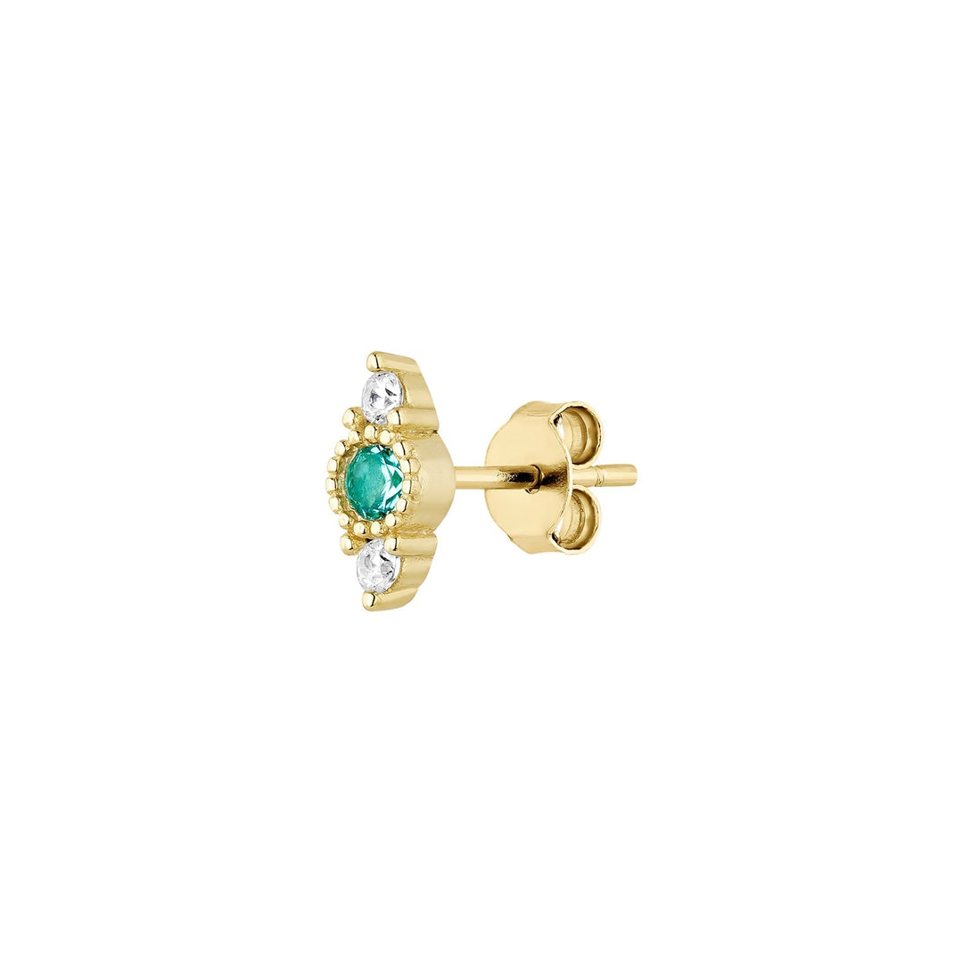 PENDIENTE PIERCING ORO AMARILLO SARA