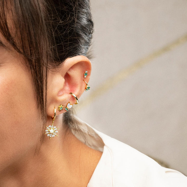 PENDIENTE PIERCING ORO AMARILLO SARA