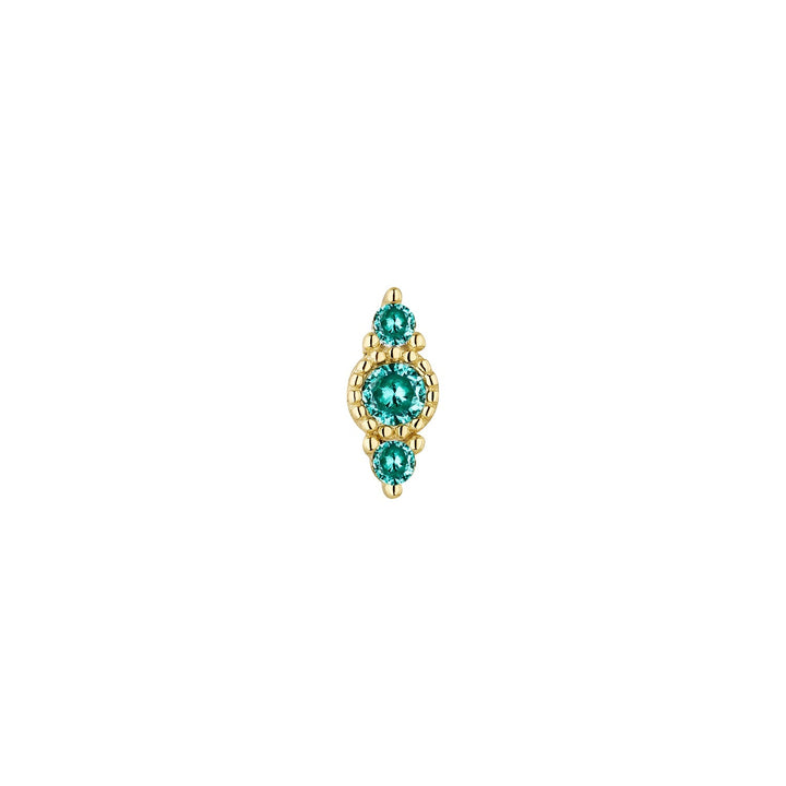 PENDIENTE PIERCING ORO AMARILLO PARAIBA SARA
