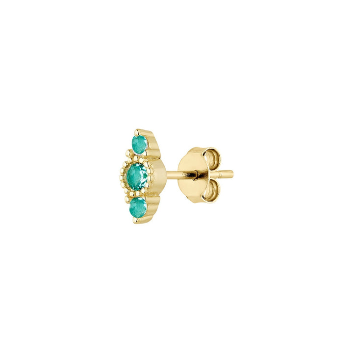PENDIENTE PIERCING ORO AMARILLO PARAIBA SARA