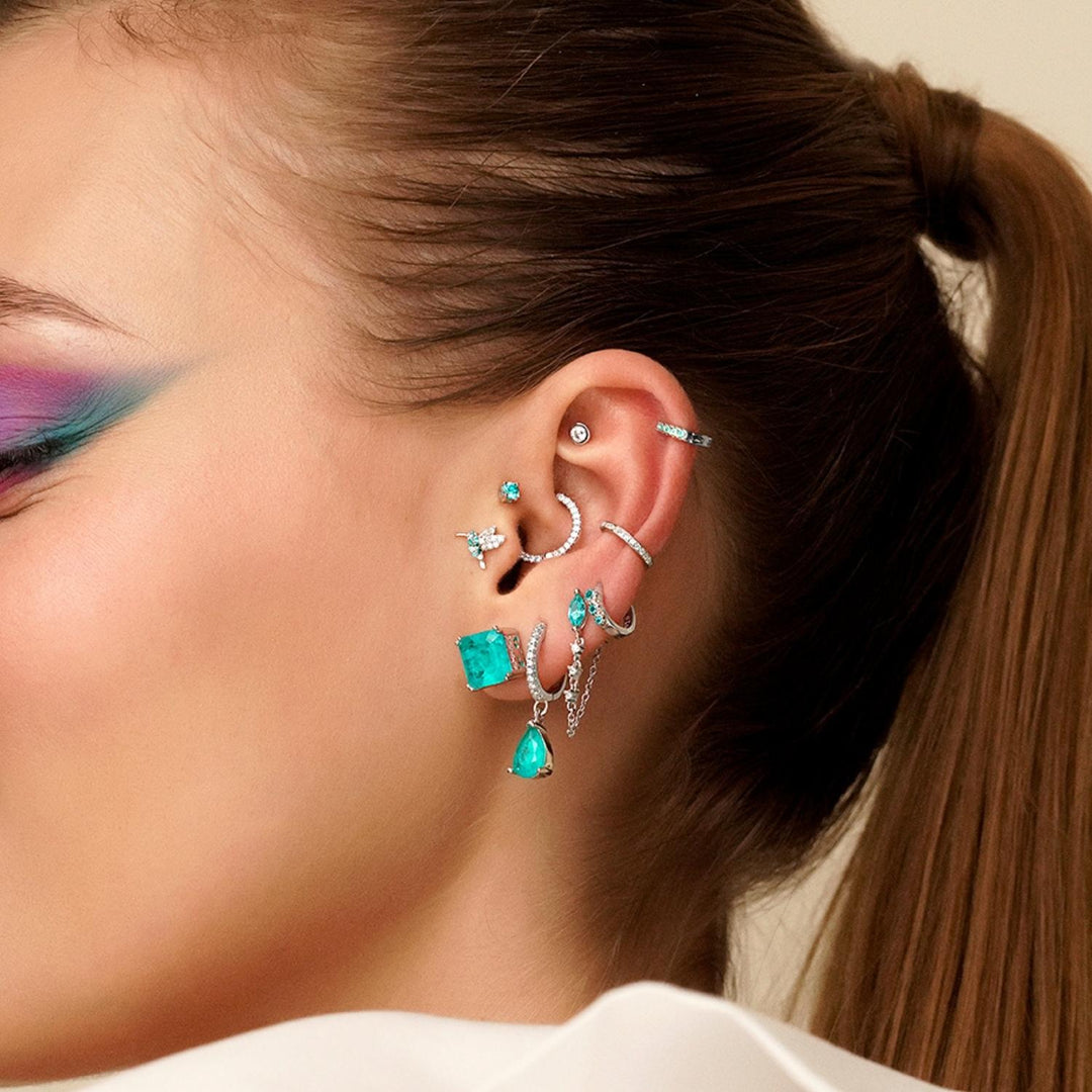 PENDIENTE PIERCING OORRING BLUE LAGOON