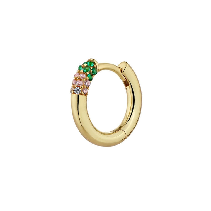 PENDIENTE PIERCING ARO ORO AMARILLO TUTTI FRUTTI