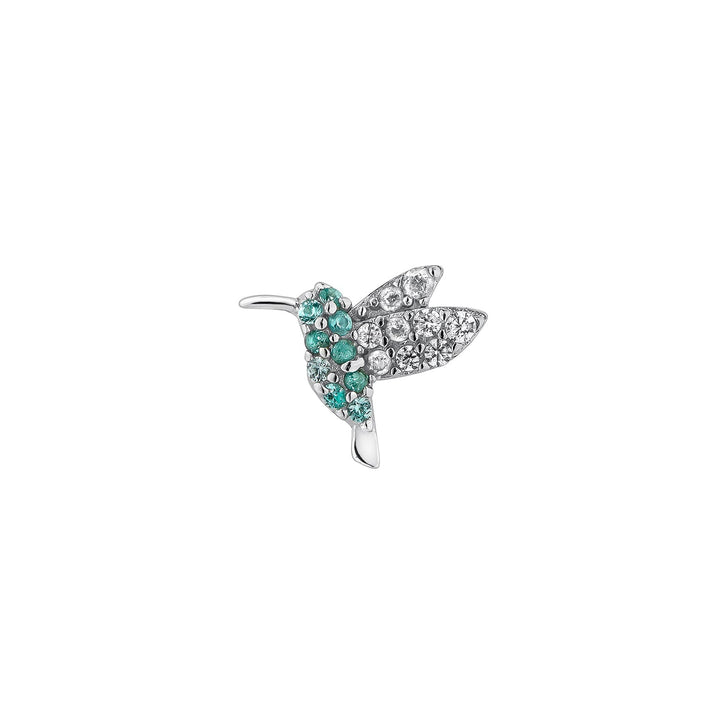 COLIBRÍ SILVER PIERCING EARRING