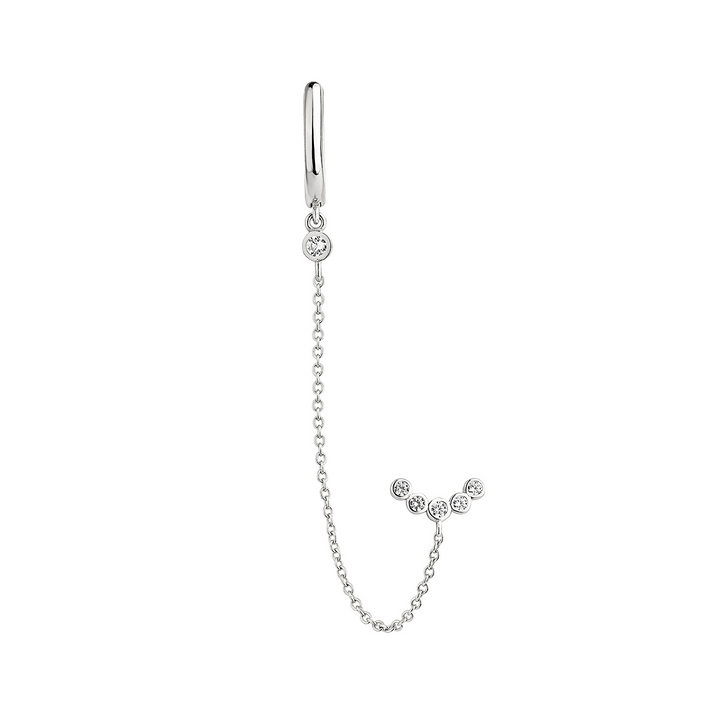 PENDIENTE PIERCING MÚLTIPLE DE PLATA BERENICE