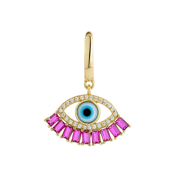 PENDIENTE PIERCING ARO GREEK EVILEYE
