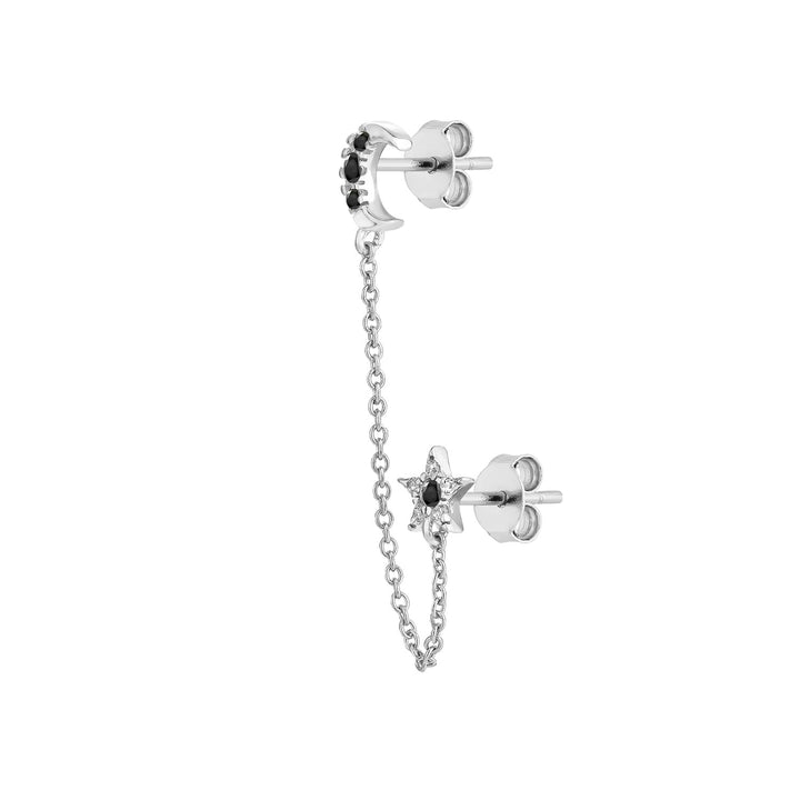 PENDIENTE PIERCING MÚLTIPLE DE PLATA ESPINELAS ECLIPSE