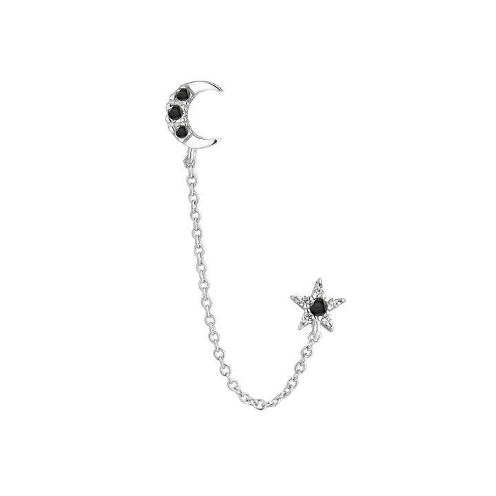 PENDIENTE PIERCING MÚLTIPLE DE PLATA ESPINELAS ECLIPSE