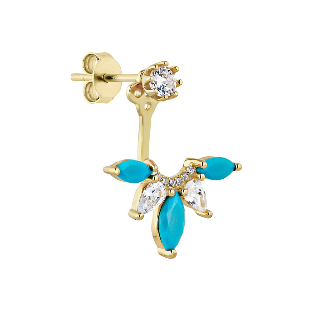 PENDIENTE EAR JACKET LONDON BLUES