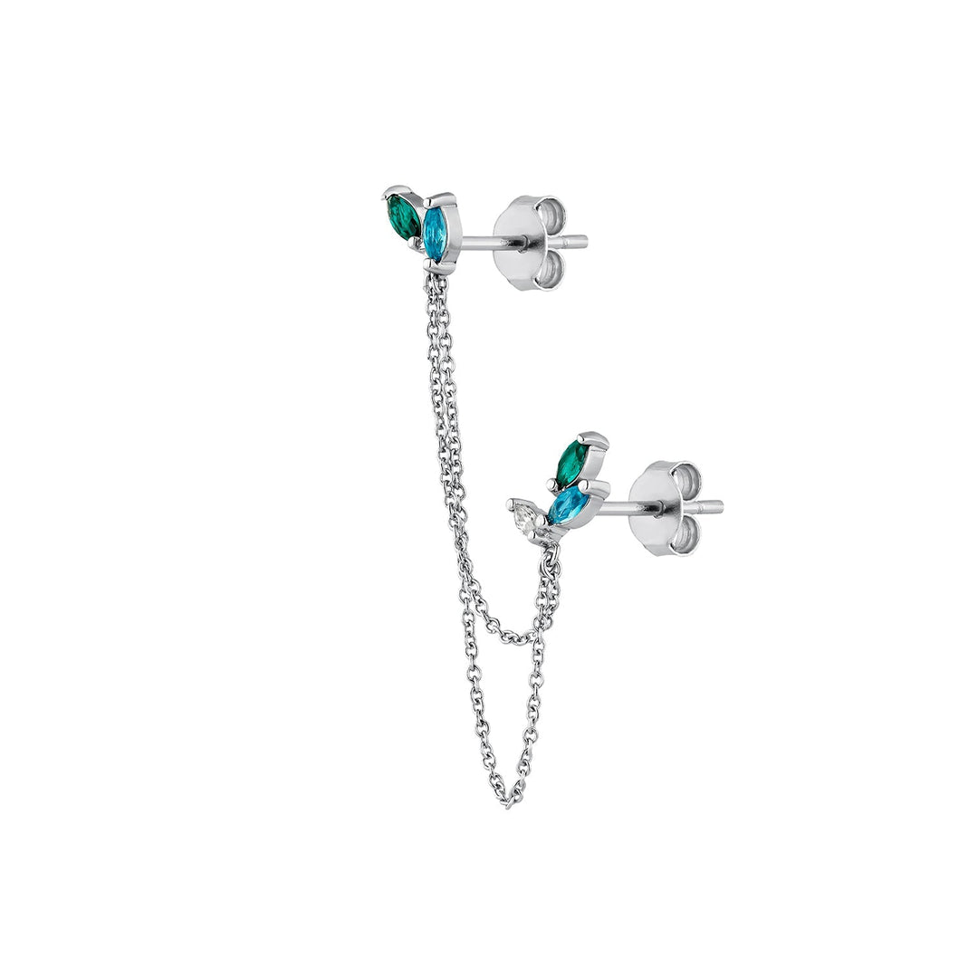 PENDIENTE PIERCING MÚLTIPLE DE PLATA LAROQUE