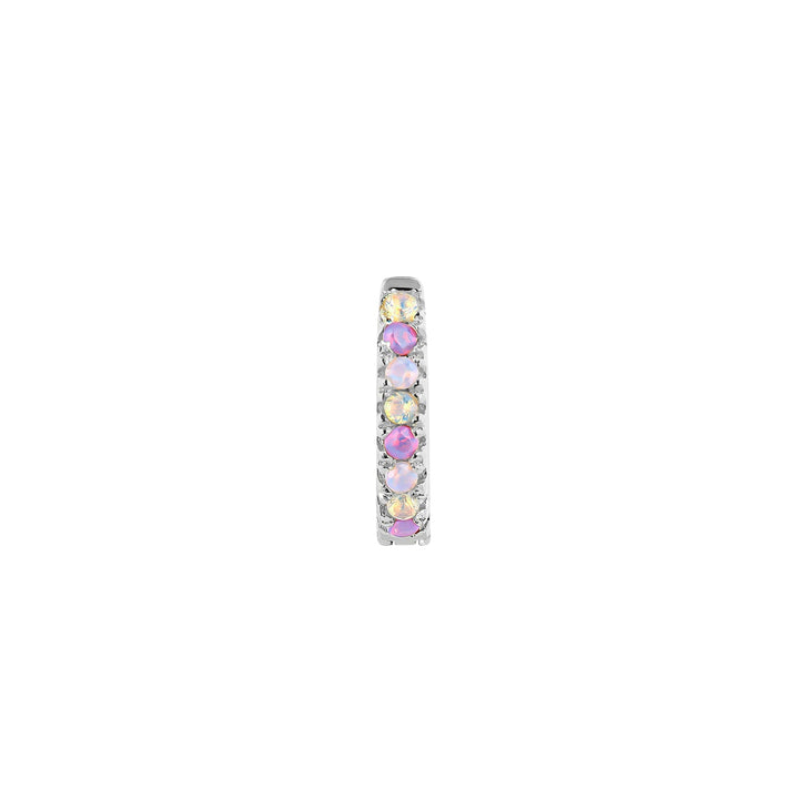 PENDIENTE PIERCING ARO DE PLATA LILA SOPHIE