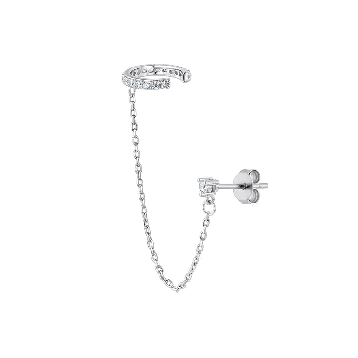 PENDIENTE PIERCING MÚLTIPLE DE PLATA SANZA