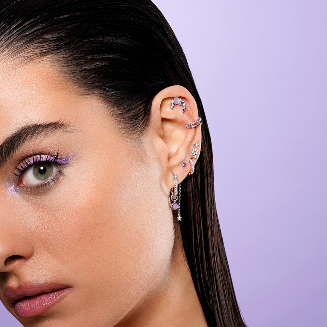 PENDIENTE PIERCING ARO DE PLATA ISSEY