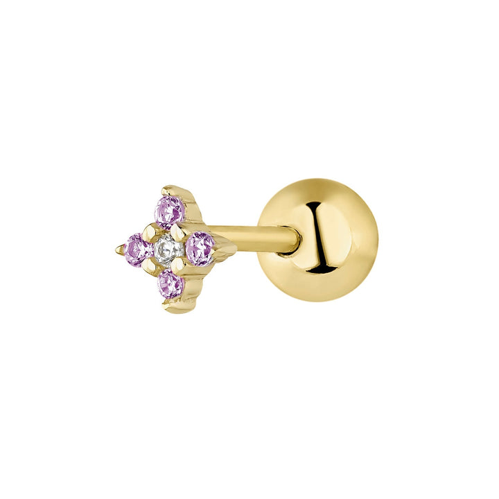 PENDIENTE PIERCING ORO AMARILLO HOSHI