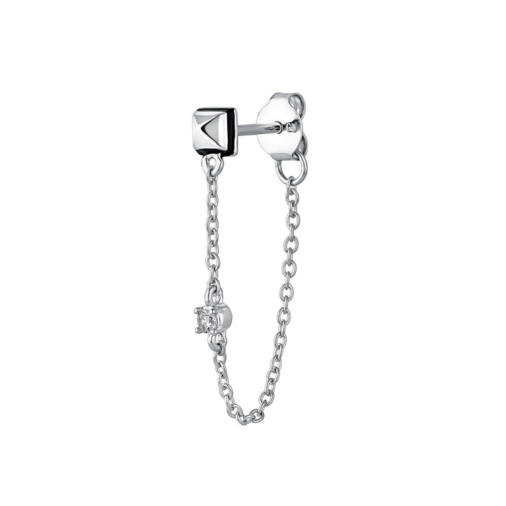 PENDIENTE PIERCING DE PLATA CATHARSIS META