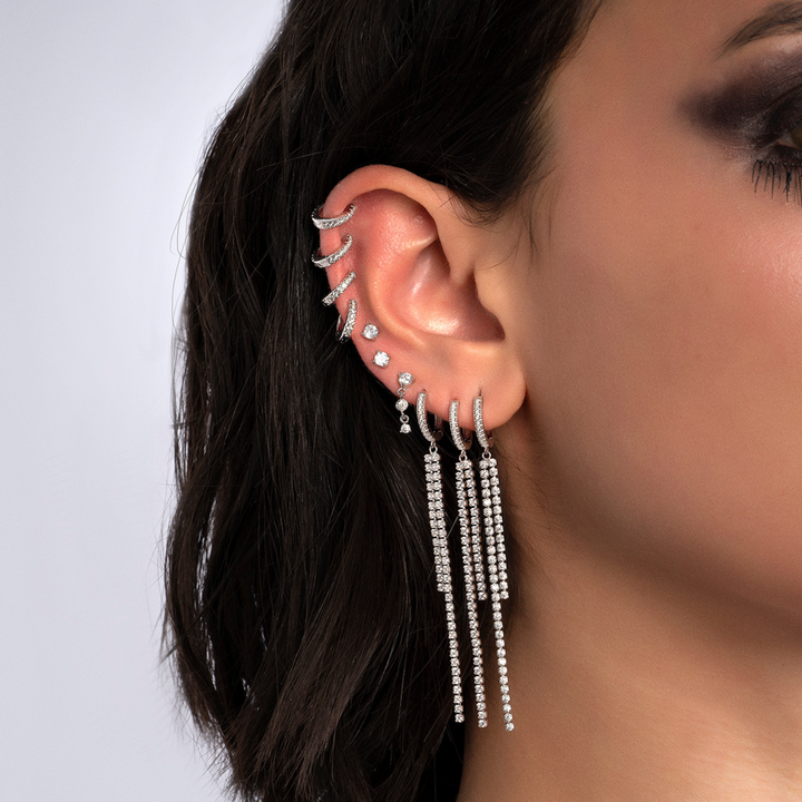 PENDIENTE PIERCING ARO DE PLATA SIENA