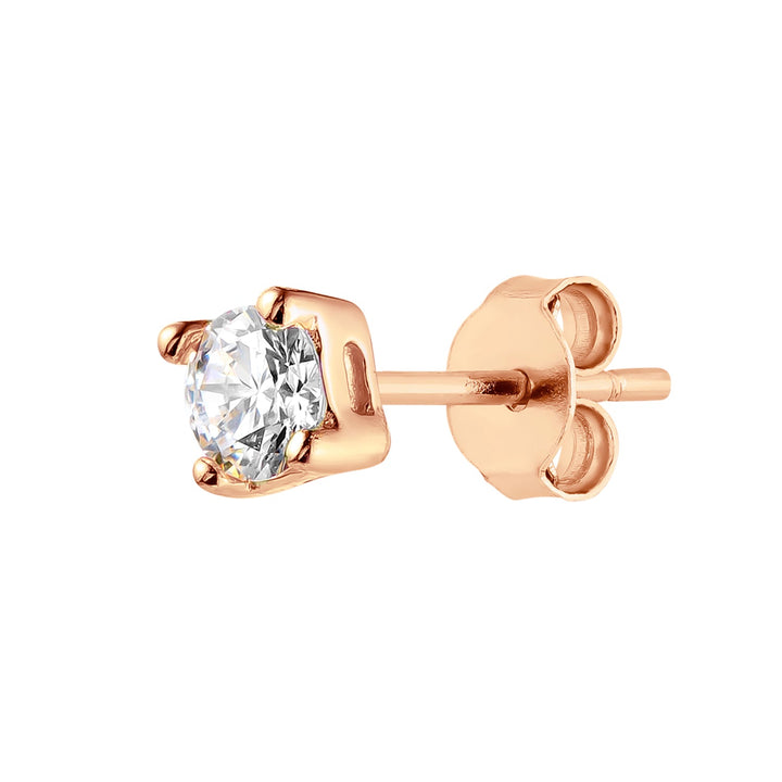 PENDIENTE PIERCING ORO ROSA LUZ