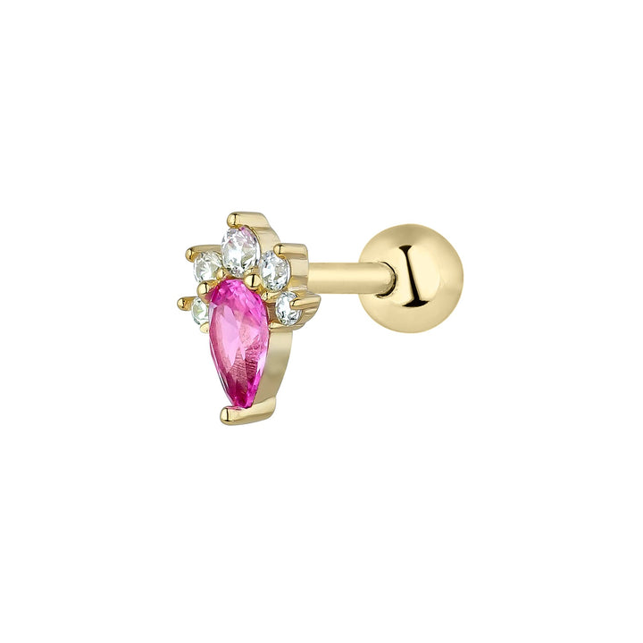 PENDIENTE PIERCING ROSA LOIDA