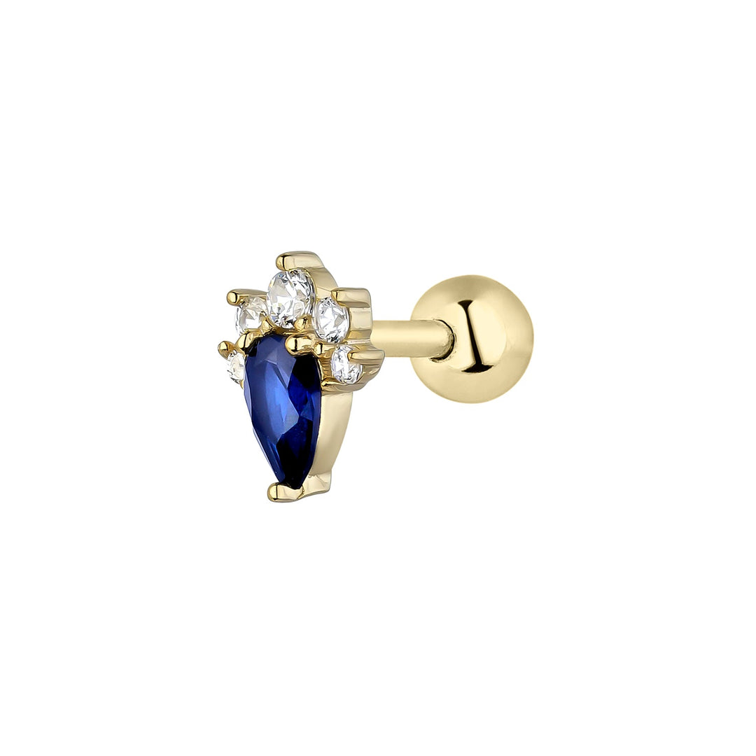 PENDIENTE PIERCING AZUL LOIDA