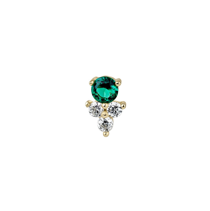 PENDIENTE PIERCING VERDE ZAIR