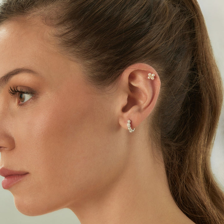 PENDIENTE PIERCING FLEUR-PERLE