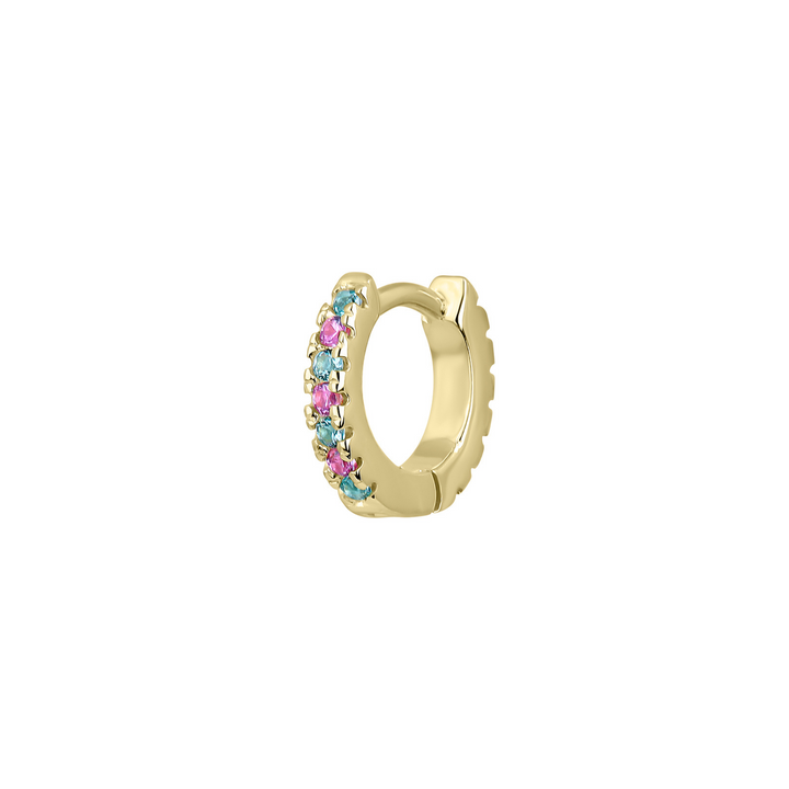 PENDIENTE PIERCING ARO ORO AMARILLO PARAIBA SOPHIE