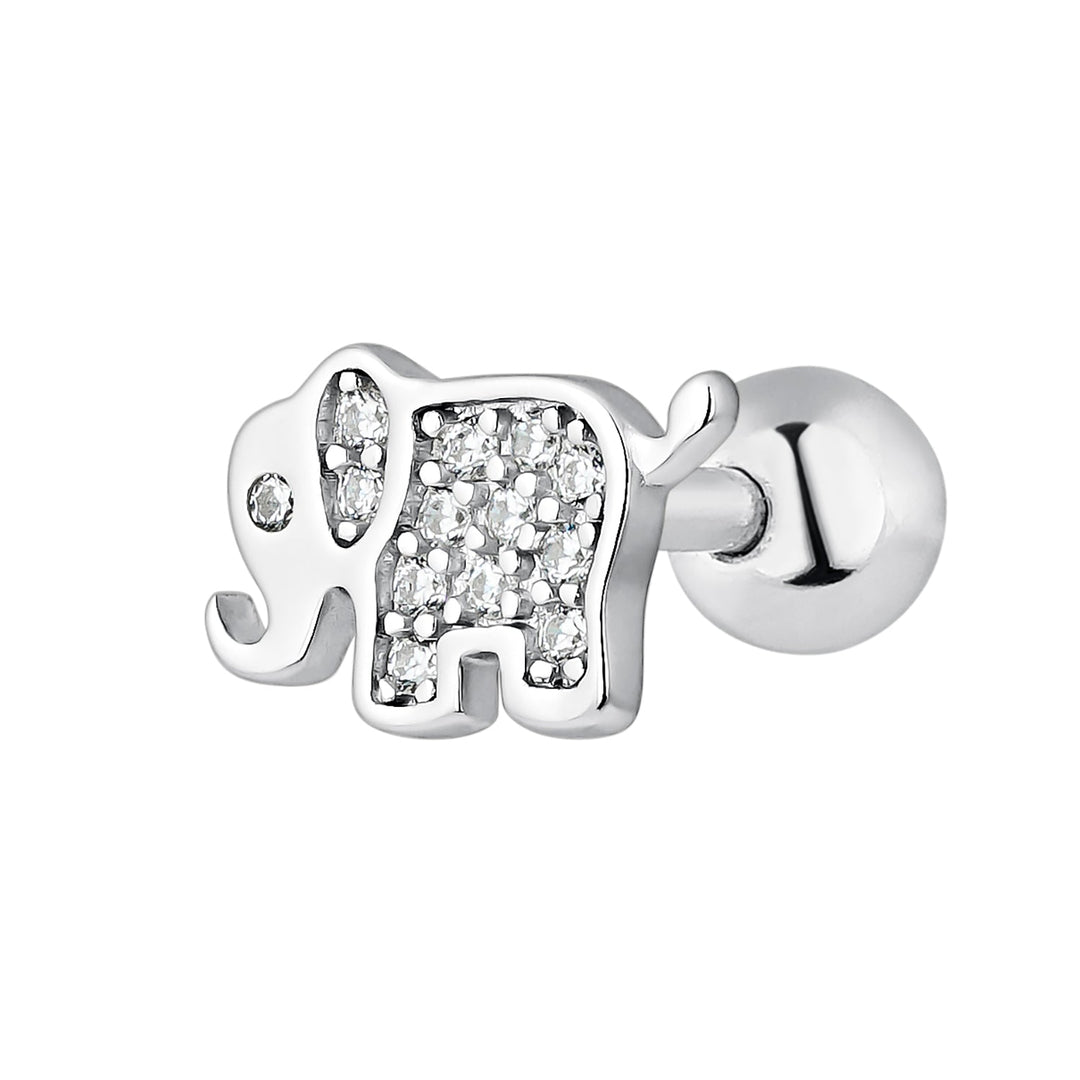 PENDIENTE PIERCING DE PLATA LUCKY ELEPHANT