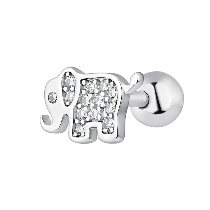PENDIENTE PIERCING DE PLATA LUCKY ELEPHANT