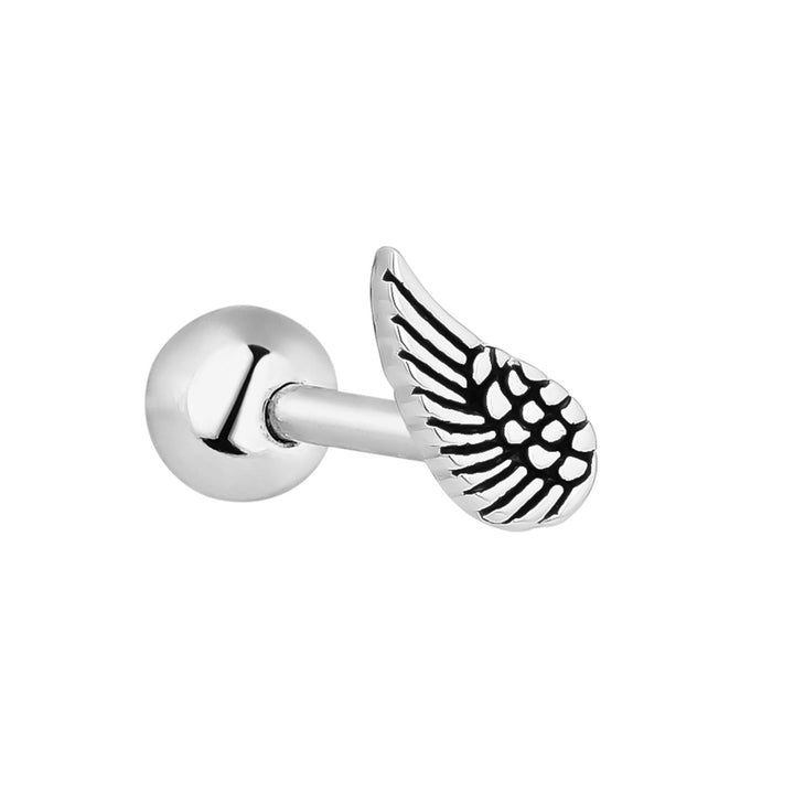 PENDIENTE PIERCING DE PLATA WIND