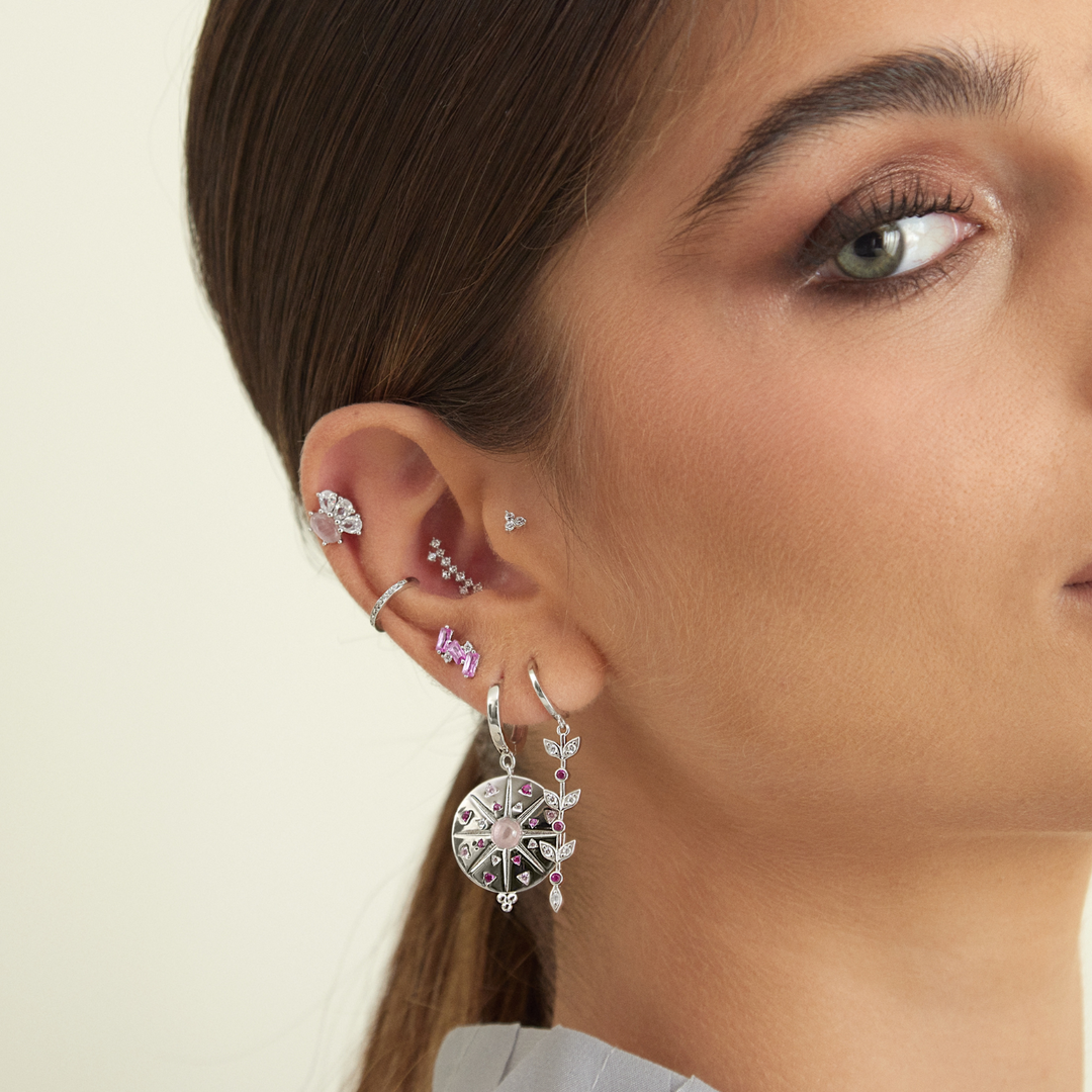 PENDIENTE PIERCING DE PLATA CIRA