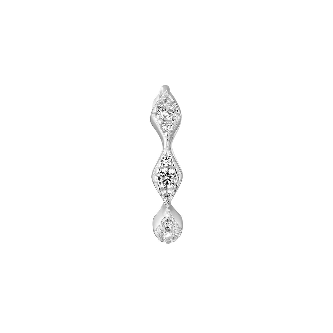 PENDIENTE PIERCING ARO DE PLATA ZURA