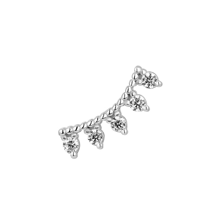 PENDIENTE PIERCING DE PLATA BRISA