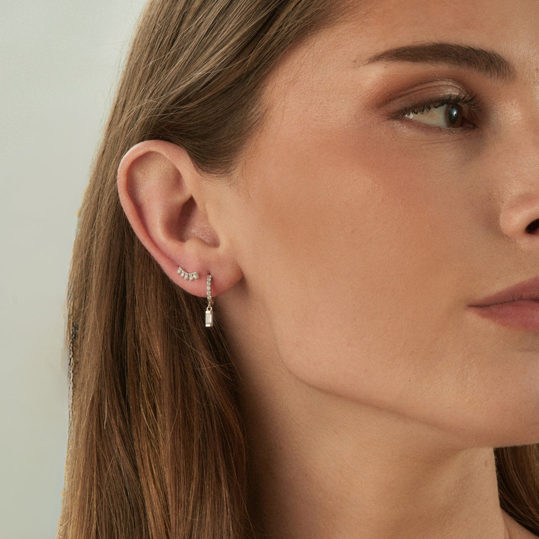 PENDIENTE PIERCING DE PLATA BRISA