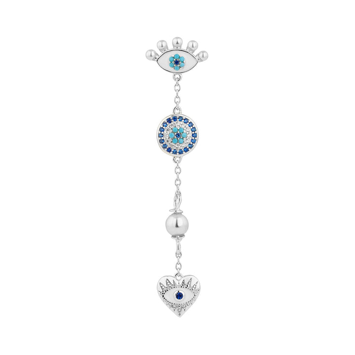 PENDIENTE PIERCING DE PLATA COSMIC-PROTECTION