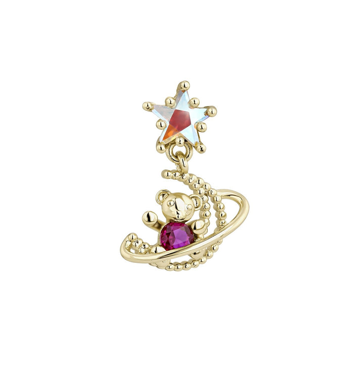 PENDIENTE PIERCING PINK-GALAXY