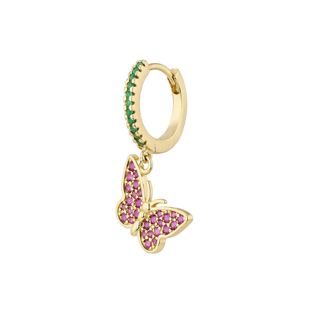 BRINCO PIERCING ARGOLA BORBOLETA