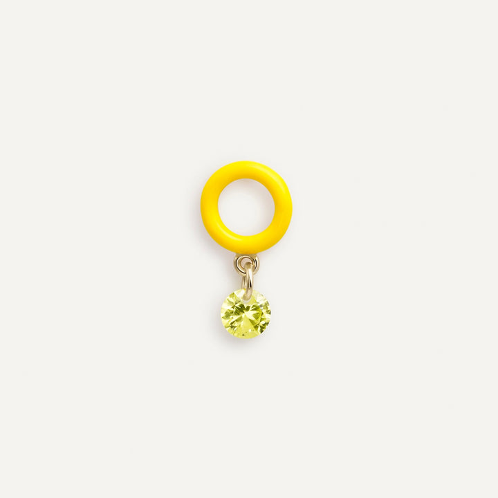 PENDIENTE PIERCING FLUOR YELLOW