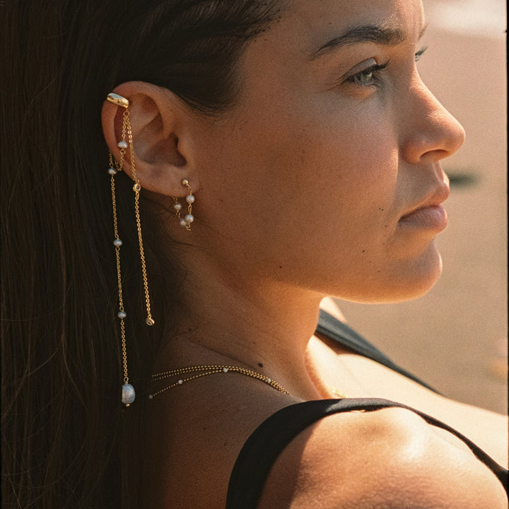 EAR CUFF PERLEN-KASKADE