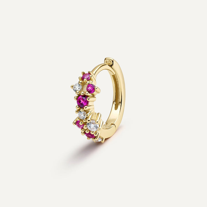 PENDIENTE PIERCING ARO ROSA ZAMBIA
