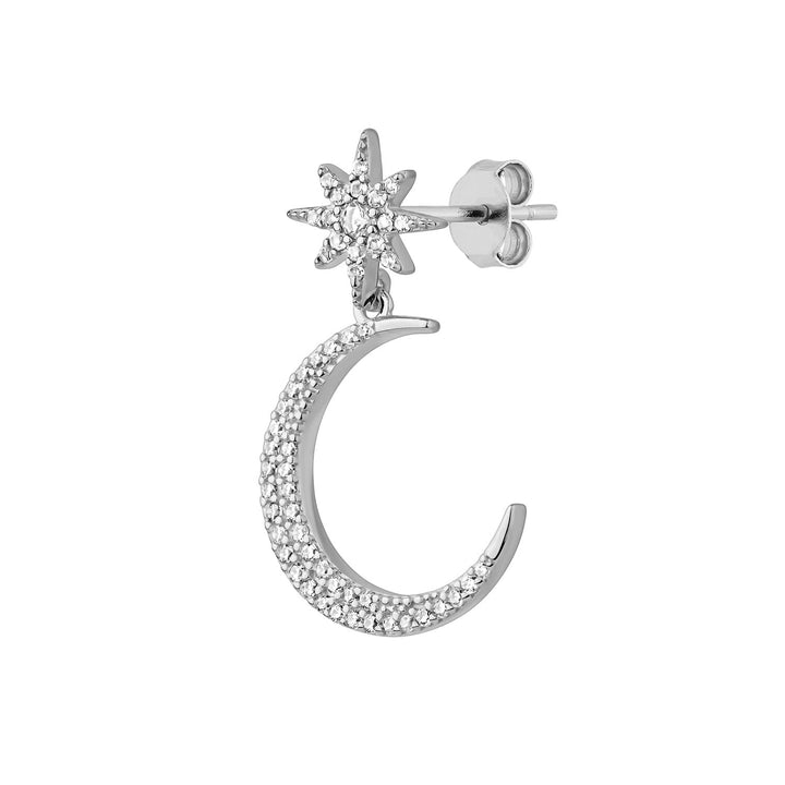 SILVER DIANN PIERCING EARRING