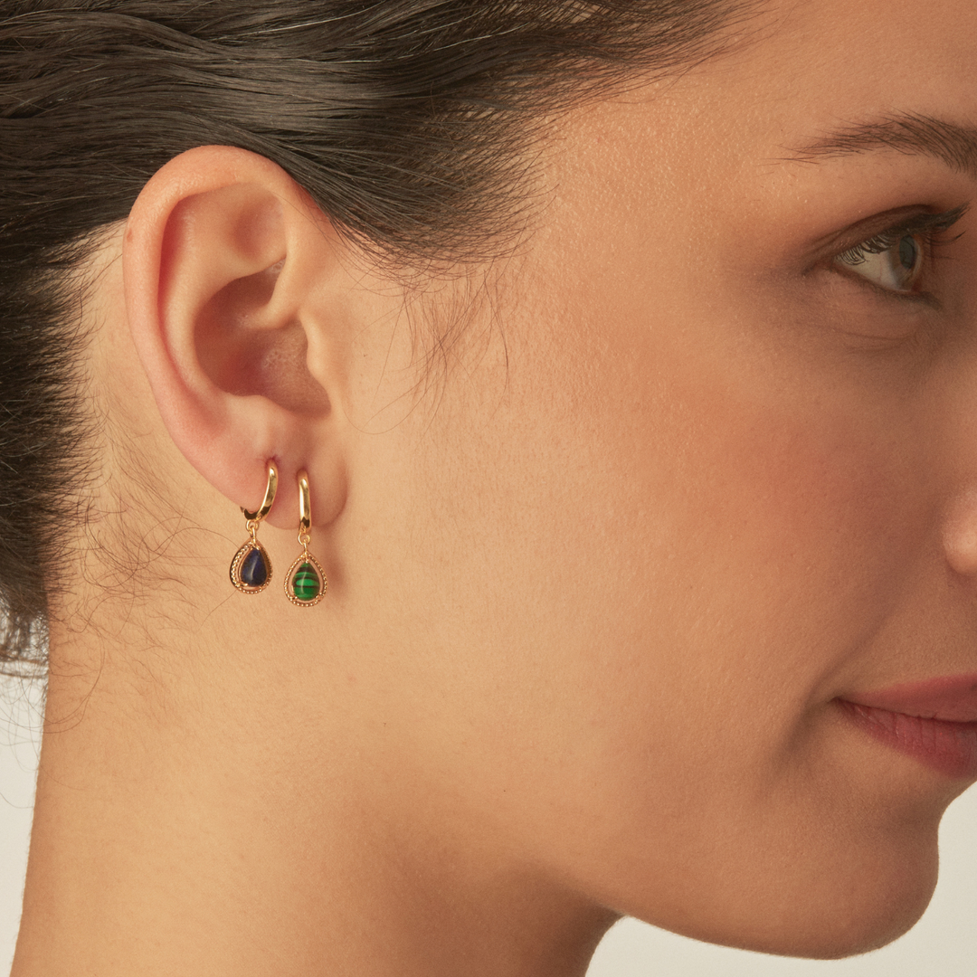 PENDIENTE PIERCING ARO GREEN TAORMINA